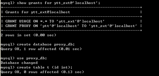 MySQL 5.5 PROXY USER 伪装用户