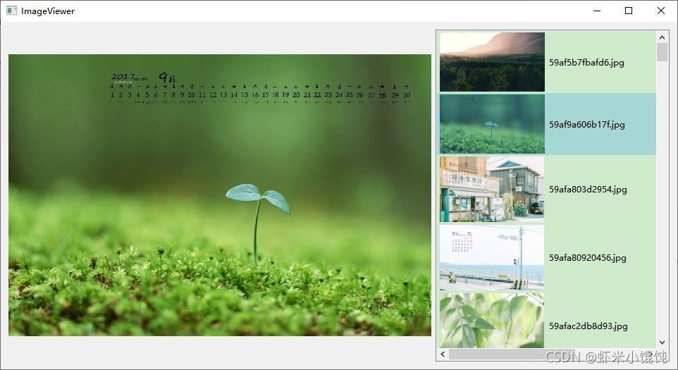 PyQt5入门之基于QListWidget版本实现图片缩略图列表功能
