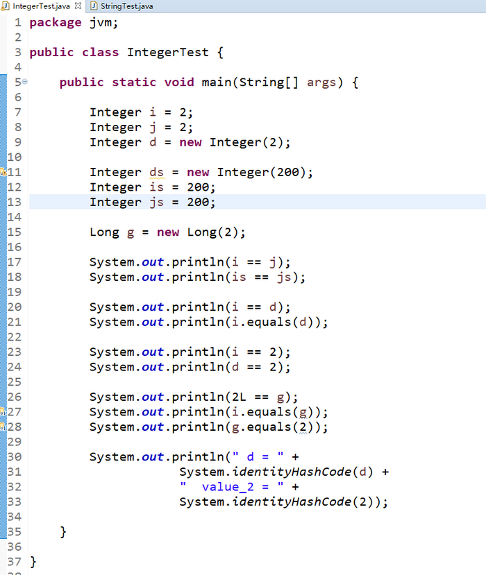 深入分析面试常见问题之Integer,String中的==,equals