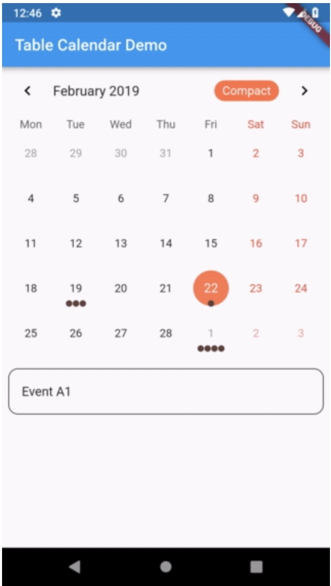 flutter table_calendar日历的使用