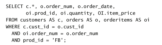 mysql 子查询与连接表详情