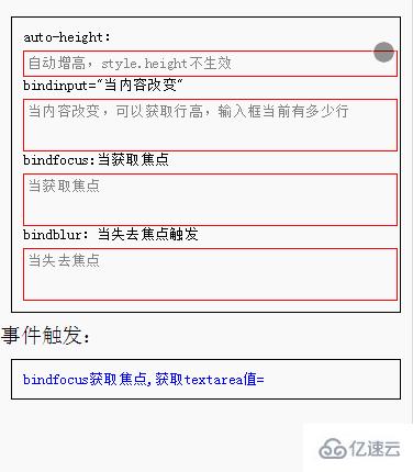 微信小程序组件textarea多行输入框的示例分析