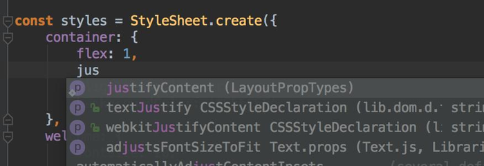 WebStorm2017集成ReactNative的自动补全