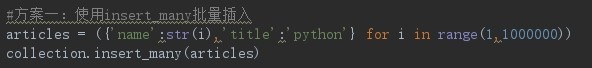 Django+MongoDB批量插入数据