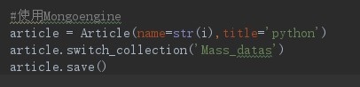 Django+MongoDB批量插入数据
