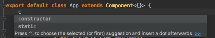 WebStorm2017集成React-Native的自动补全