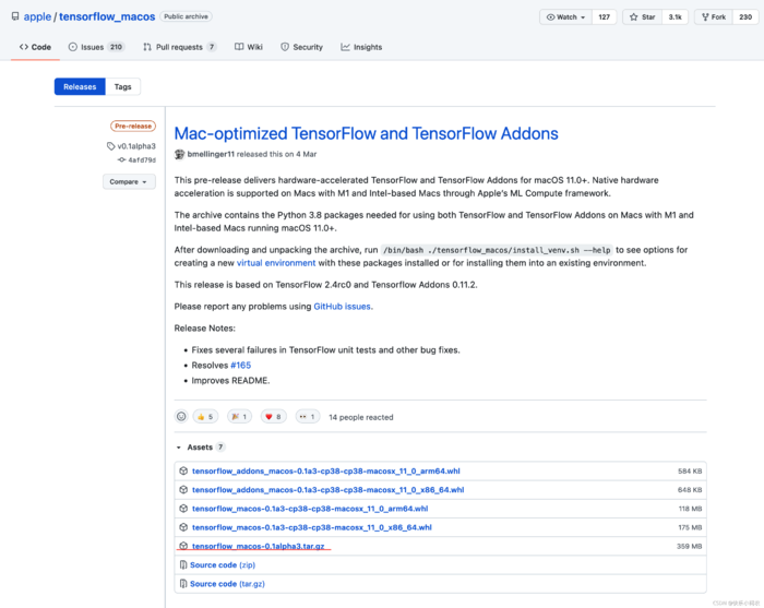 Macbook M1避坑指南：安装Apple-TensorFlow（arm64）