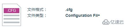 计算机中cfg文件指的是什么