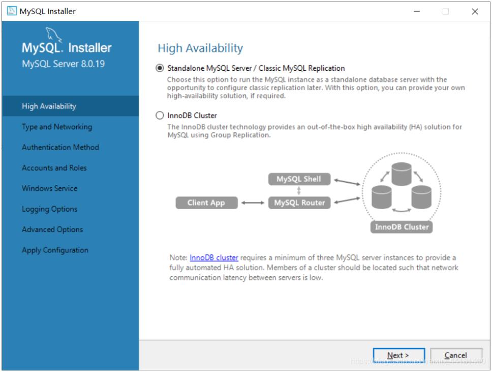 mysql 8.0.19 安装配置方法图文教程