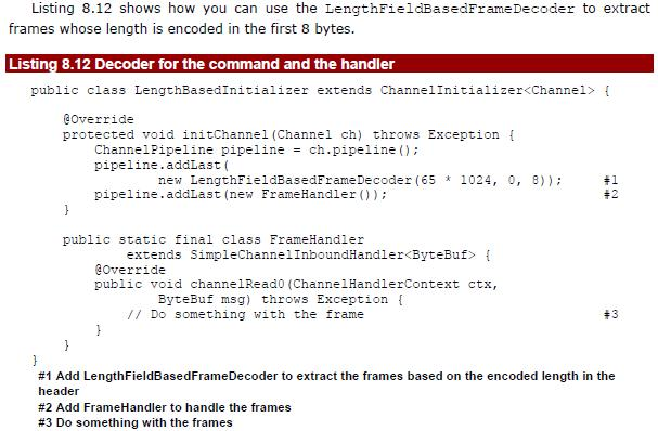 Netty in Action笔记(Chapter 8)Provided ChannelHandlers and codecs