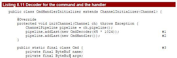 Netty in Action笔记(Chapter 8)Provided ChannelHandlers and codecs