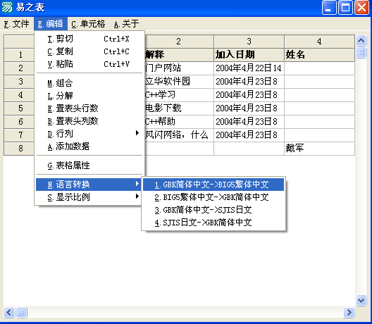 如何将易程序转换为另一个语言版本