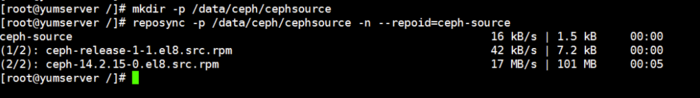 CentOS8.2同步阿里云Ceph镜像到本地,本地搭建ceph仓库