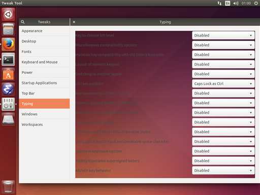 ubunut 14.04 将Caps Lock设置为Control