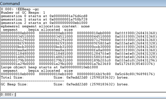 WinDbg调试高内存的.Net进程Dump