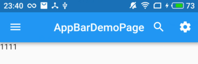 flutter 中的AppBar
