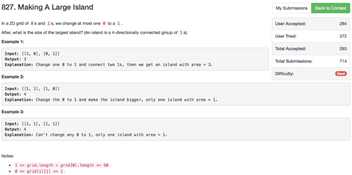 【leetcode】827.MakingALargeIsland