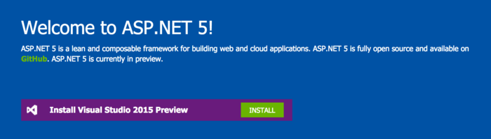 Visual Studio 2015 开发 ASP.NET 5 有何变化？