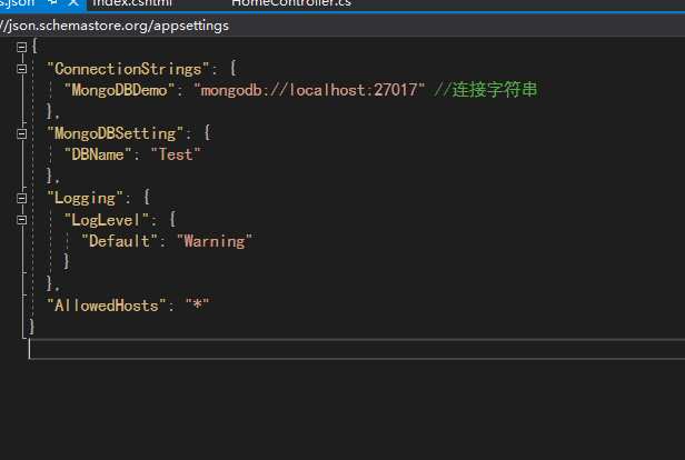 ASP.NETCore使用MongoDB数据库