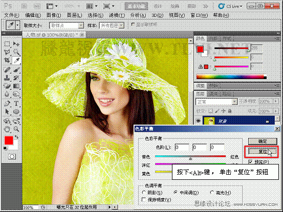 Photoshop初学者教程：解析色彩平衡原理,PS教程,思缘教程网