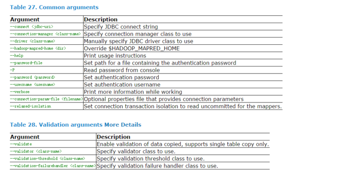 Sqoop-1.4.6工具import和export使用详解（官网）