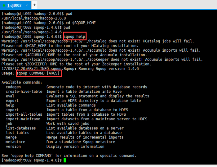 Sqoop-1.4.6工具import和export使用详解（官网）