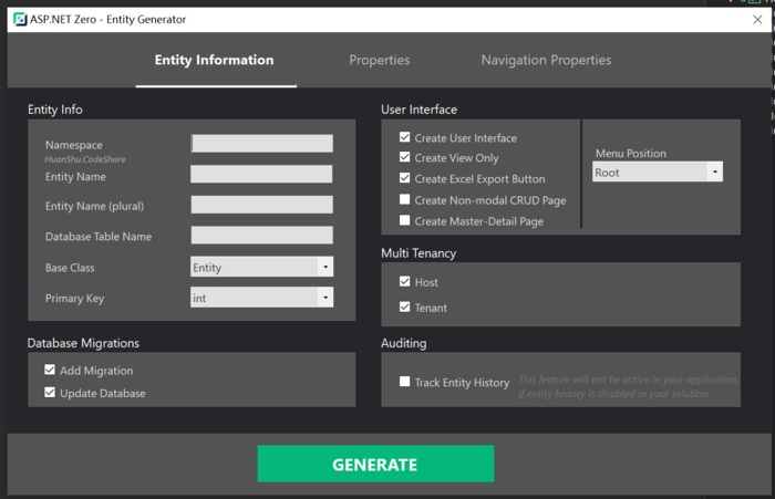 ASP.NET Core Zero笔记(Power Tools)