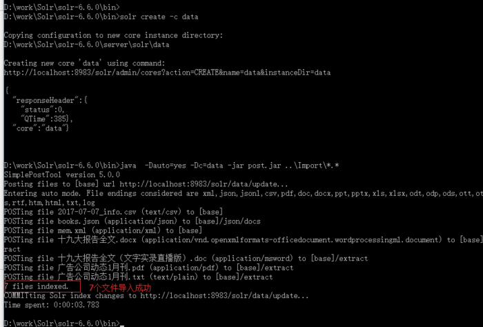 Solr6.6.0 用 SimplePostTool索引文件的启示