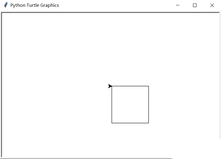 Python中的turtle画箭头,矩形,五角星