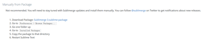 SublimeText3手动安装Sublimerge文件对比插件
