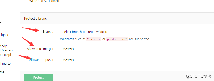 github 分支受保护设置