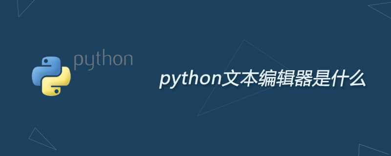 python文本编辑器是什么