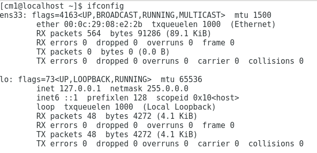 centos7 怎么查看ip