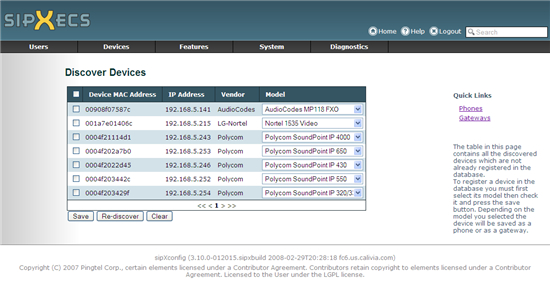 sipXecs Asterisk freeswitch opensips