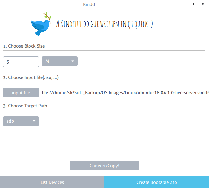 支持 dd 命令的简单的 GUI 实用程序支持 dd 命令的简单的 GUI 实用程序